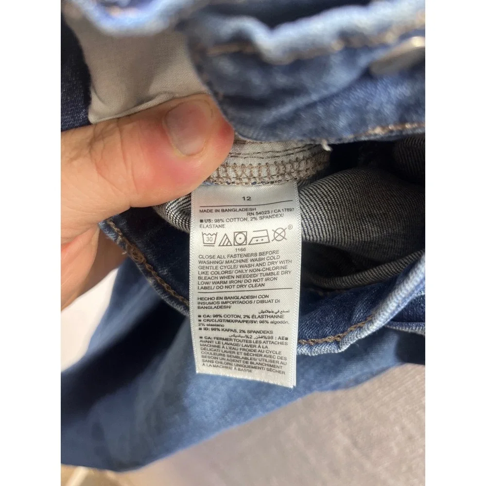 Old Navy Boot-Cut Jeans Boys Size 12 Blue Built-In Flex‎ Denim 3444
